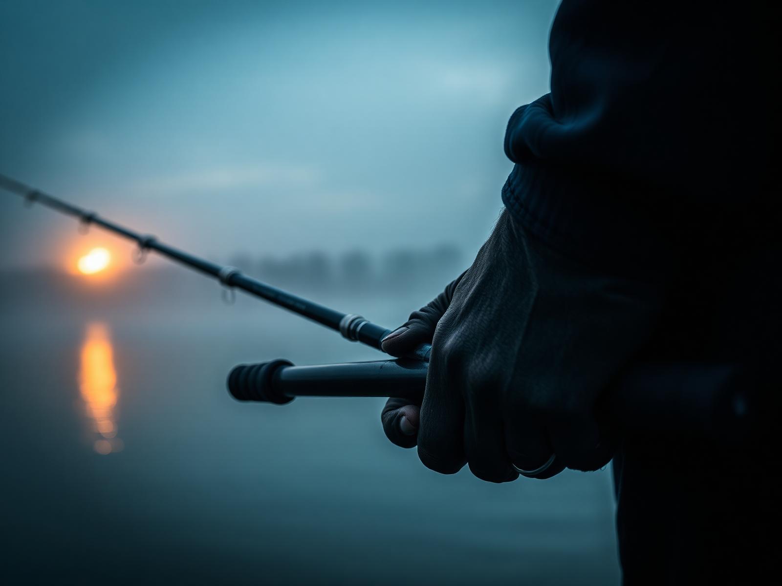 Angler at dawn